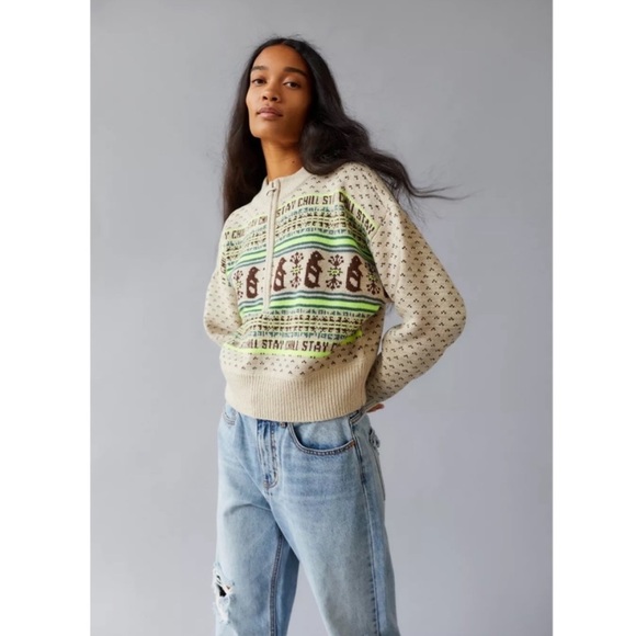 Urban Outfitters BDG Jesse Half-Zip Sweater - Picture 3 of 11